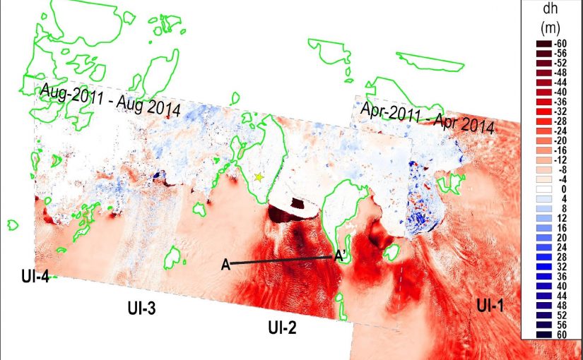 Upernavik Elevation Changes 2011-14