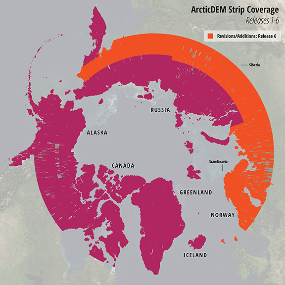 ArcticDEM Strip Coverage