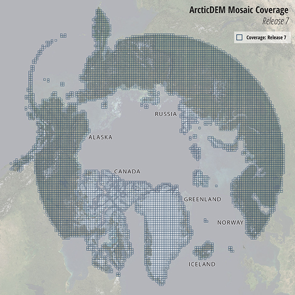 ArcticDEM Mosaic Coverage