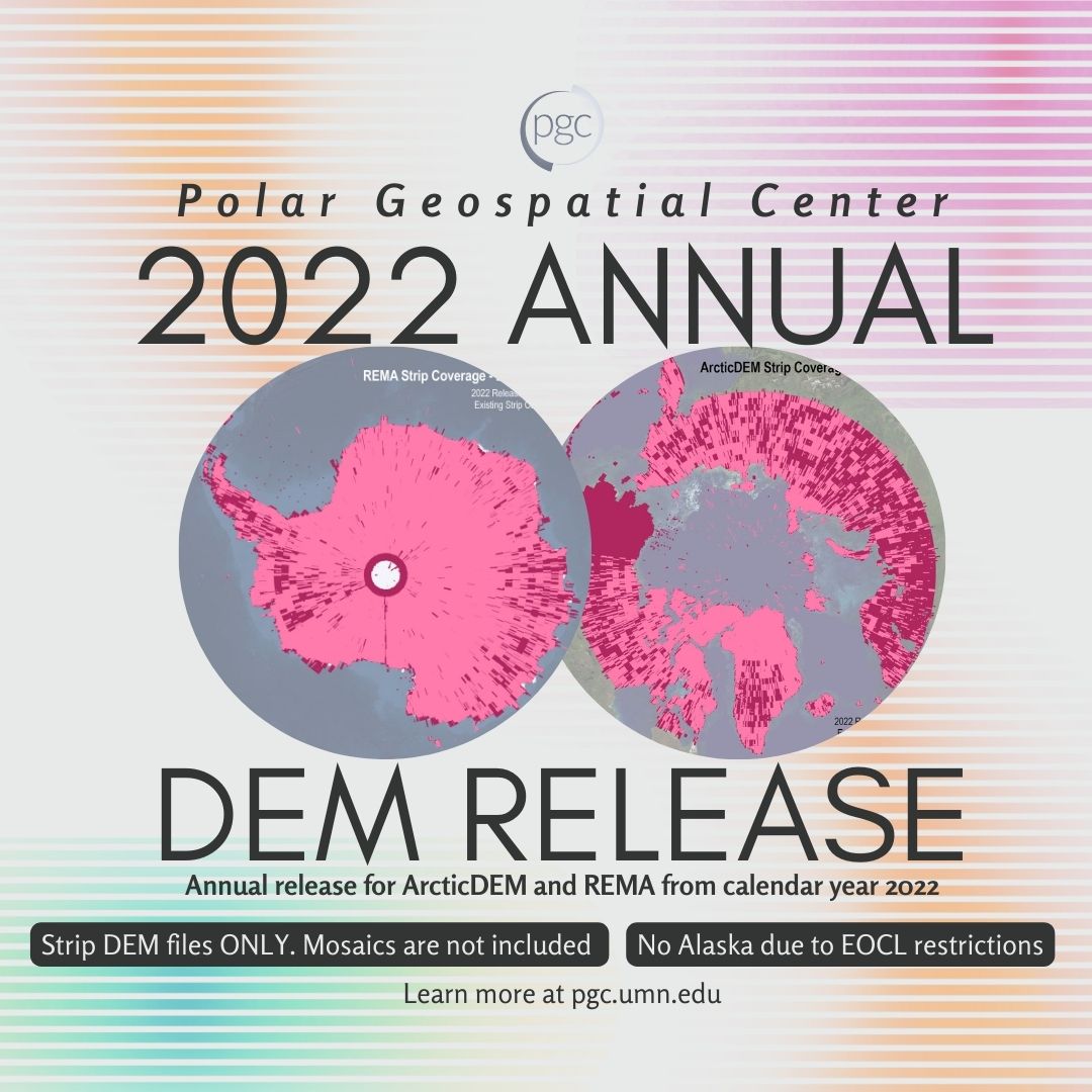 Announcing Annual Polar DEM Strip Release – 2022